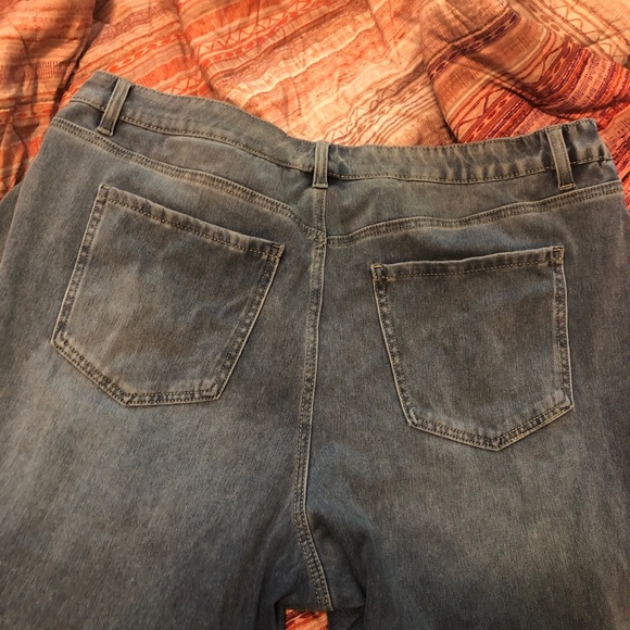Lane Bryant Boyfriend Jeans Cuffed Hem - Picture 5 of 10